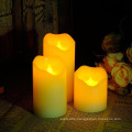 Soft Orange Glow Light LED Pillar Candle